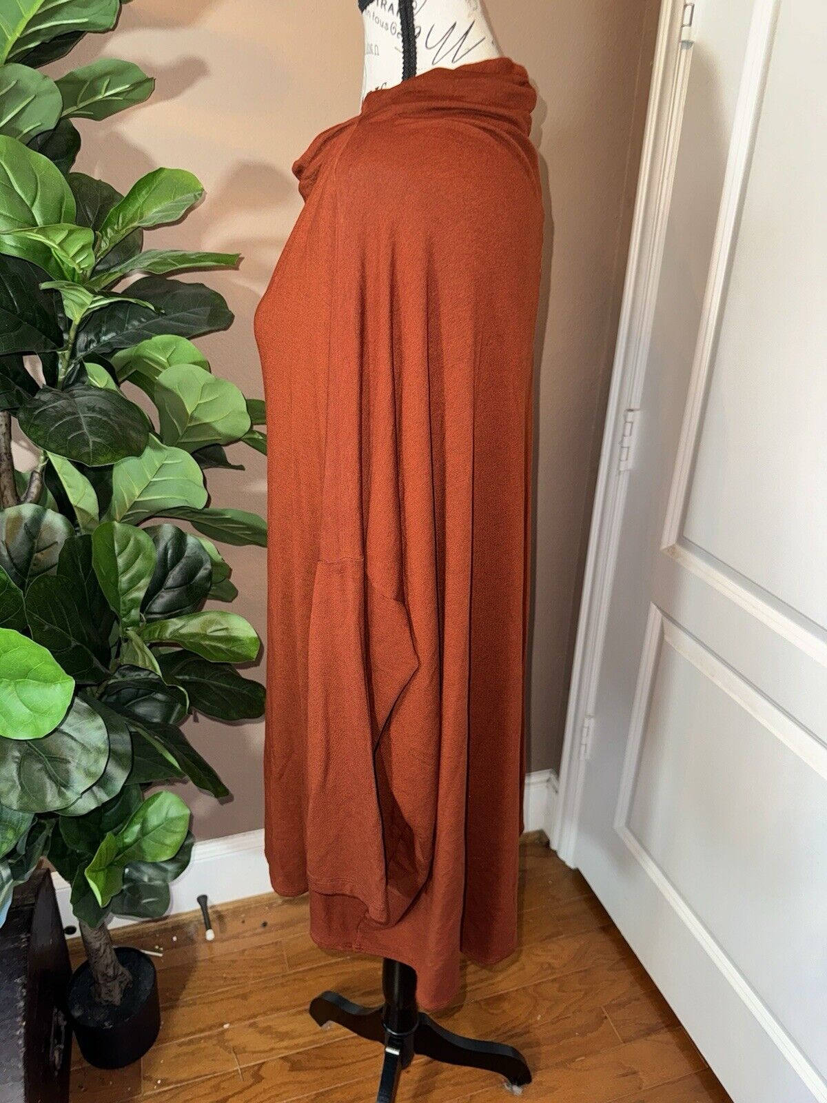 Bryn Walker Burnt Orange Rust Dolman Sleeve Tunic Top XL 1X MSRP $190