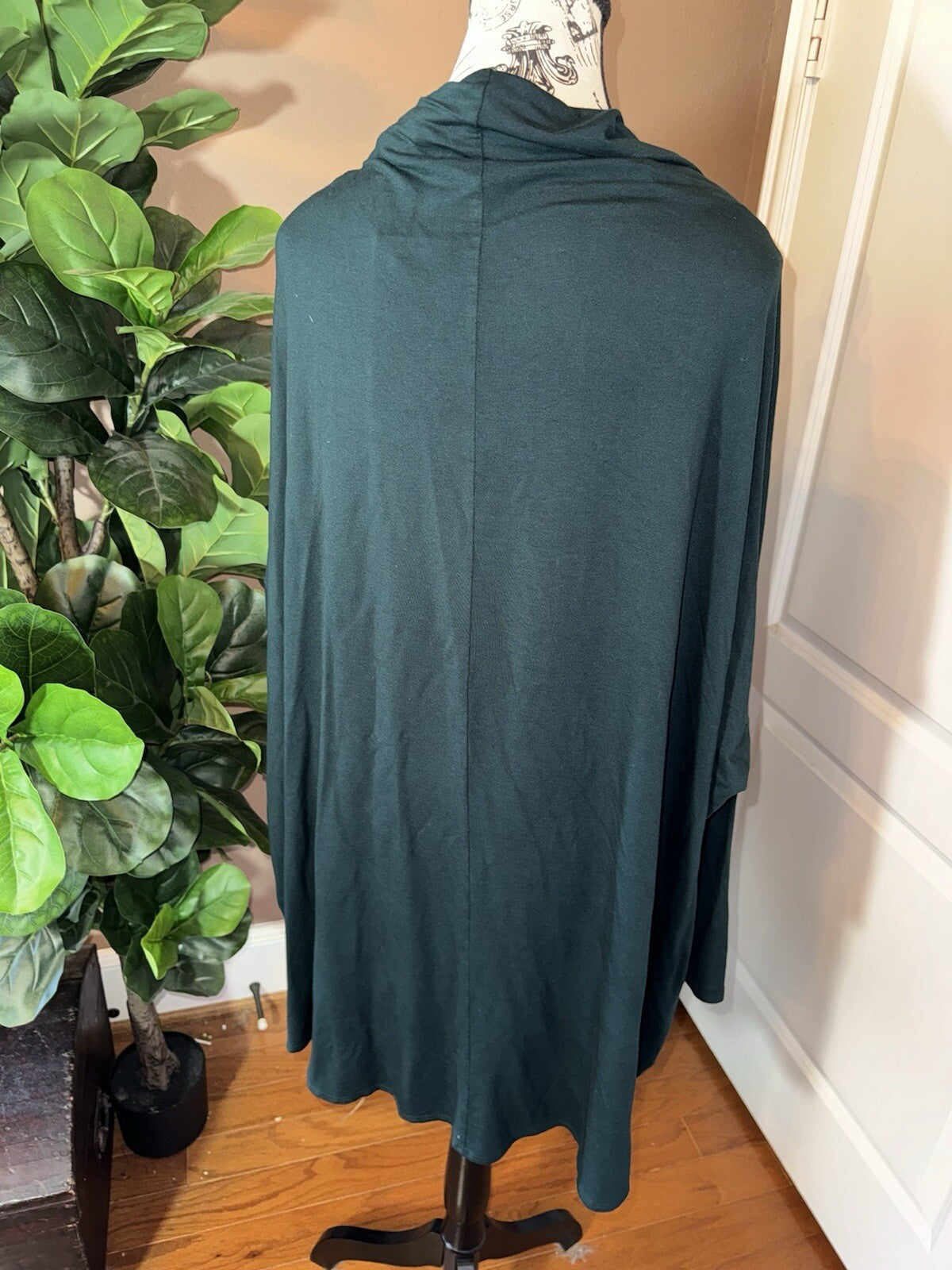 Bryn Walker Forest Green Dolman Sleeve Tunic Top XL Oversized  MSRP $178 Bryn Walker