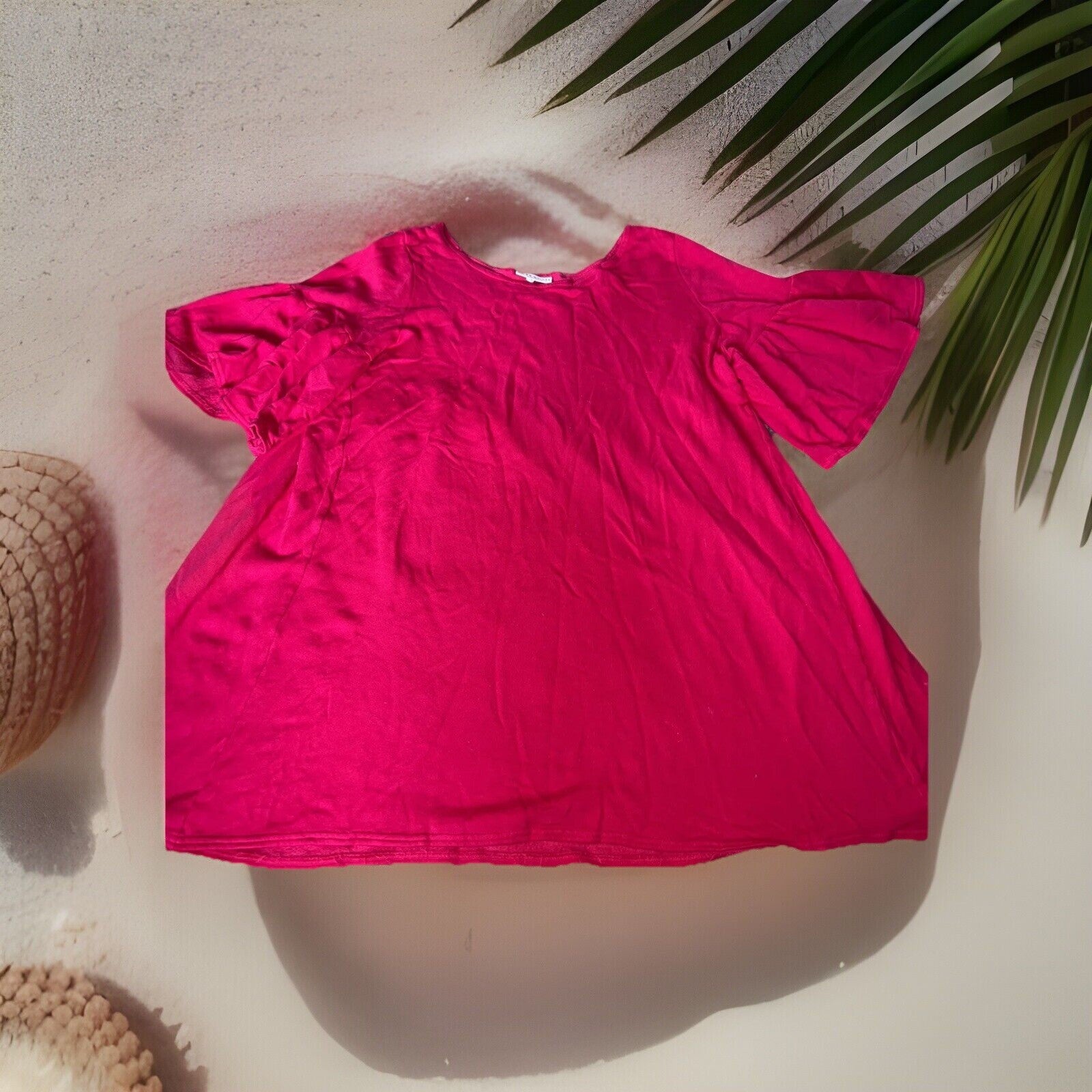 Bryn Walker M Medium Pink Babydoll Dress Or Top OVERSIZED French Terry Bryn Walker