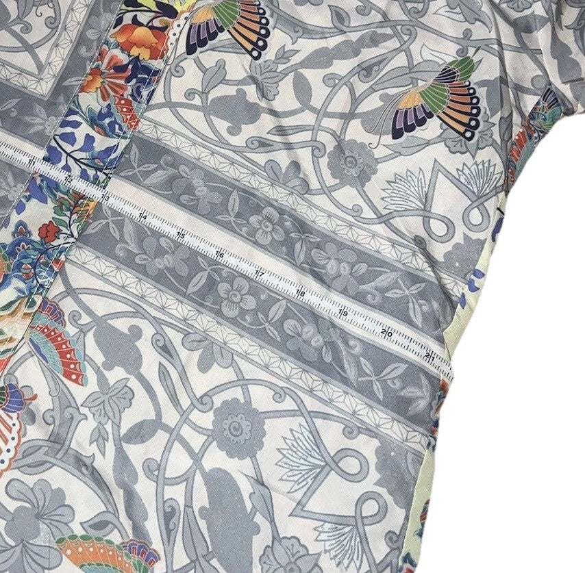 Johnny Was Reversible Raincoat Sz M Medium Rain Jacket Coat Wrap Kimono Johnny Was