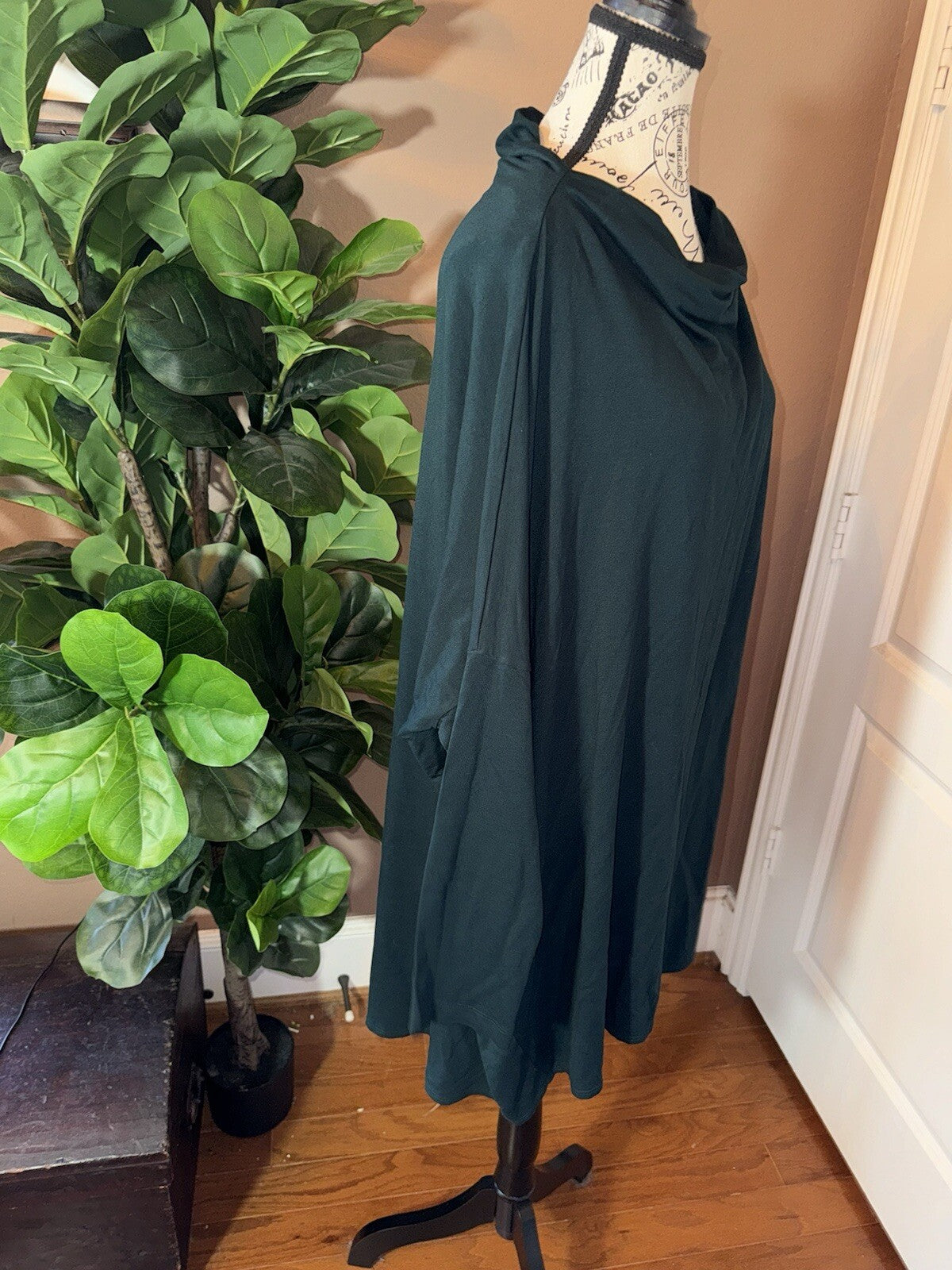 Bryn Walker Forest Green Dolman Sleeve Tunic Top XL Oversized  MSRP $178 Bryn Walker
