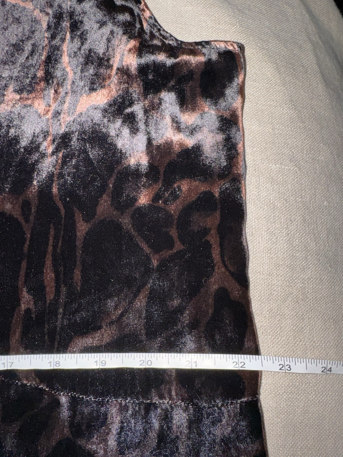 Johnny Was 2Pc Set XL Velvet Long Kimono & Romper Jumper Leopard $830 Retail Johnny Was