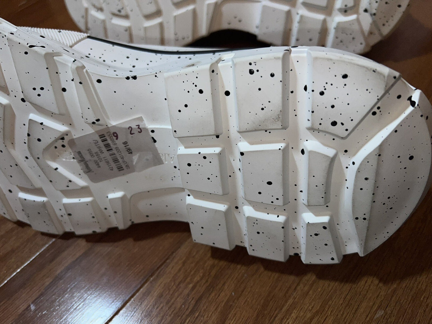 Alexander McQueen Tread Slick Speckled Sneakers  Retail $720 sz 49 US 16 4 Alexander McQueen