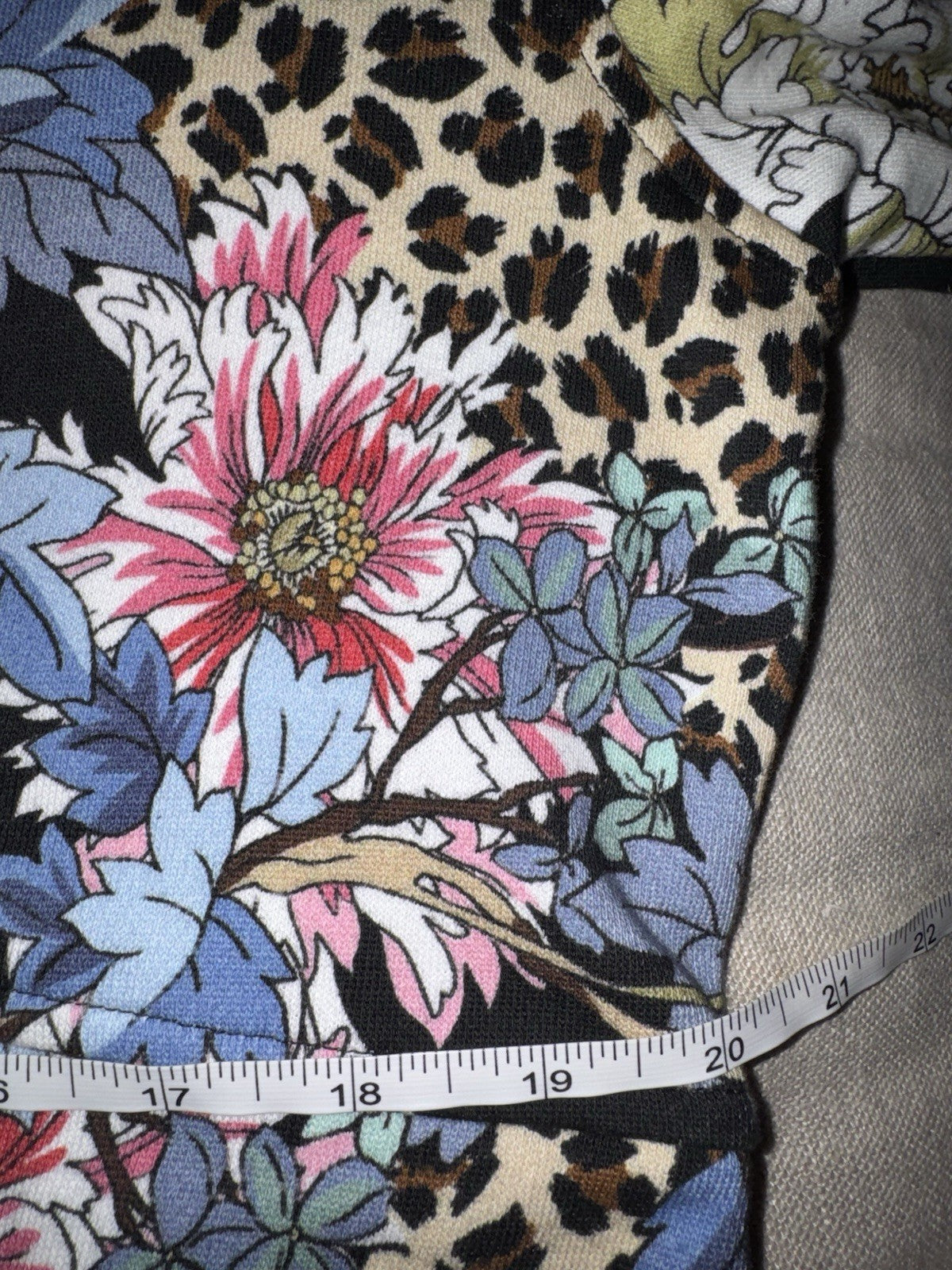 Johnny Was S Military Jacket Coat Animal Print & Floral Button Up Soft Johnny Was