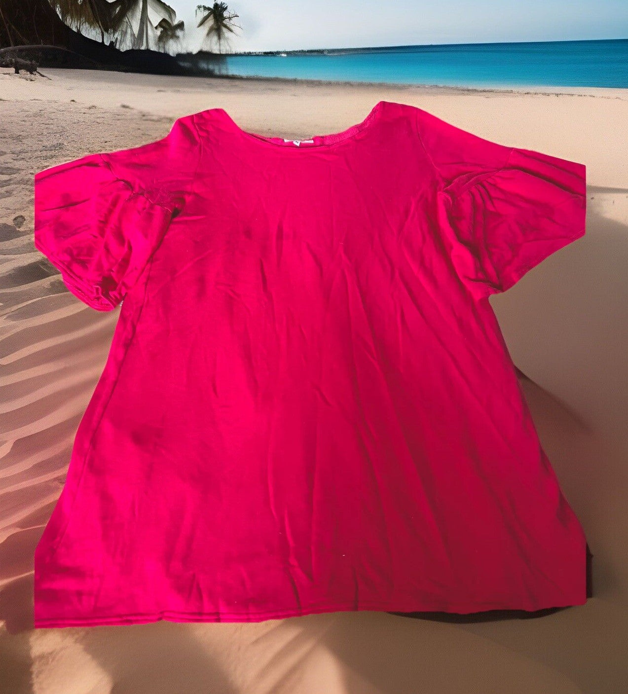 Bryn Walker M Medium Pink Babydoll Dress Or Top OVERSIZED French Terry Bryn Walker