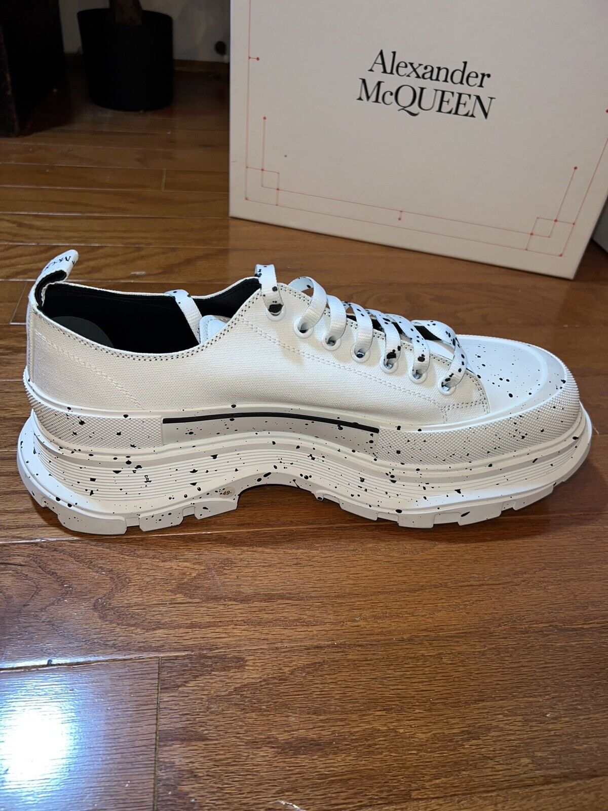 Alexander McQueen Tread Slick Speckled Sneakers  Retail $720 sz 49 US 16 2