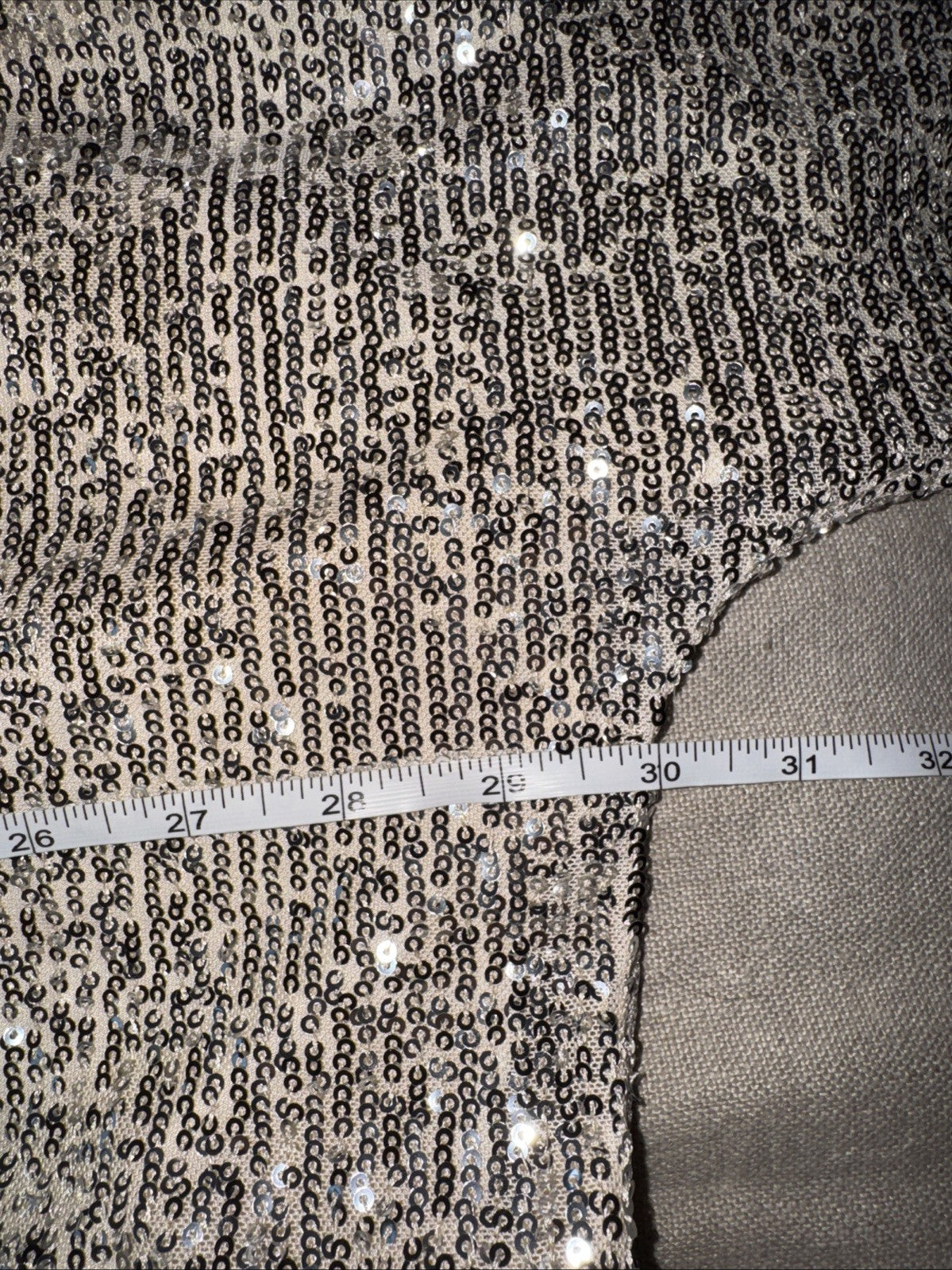 Johnny Was L Silk & Sequins Ivory KIMONO Long Duster Wrap PTP-30” OVERSIZED Johnny Was