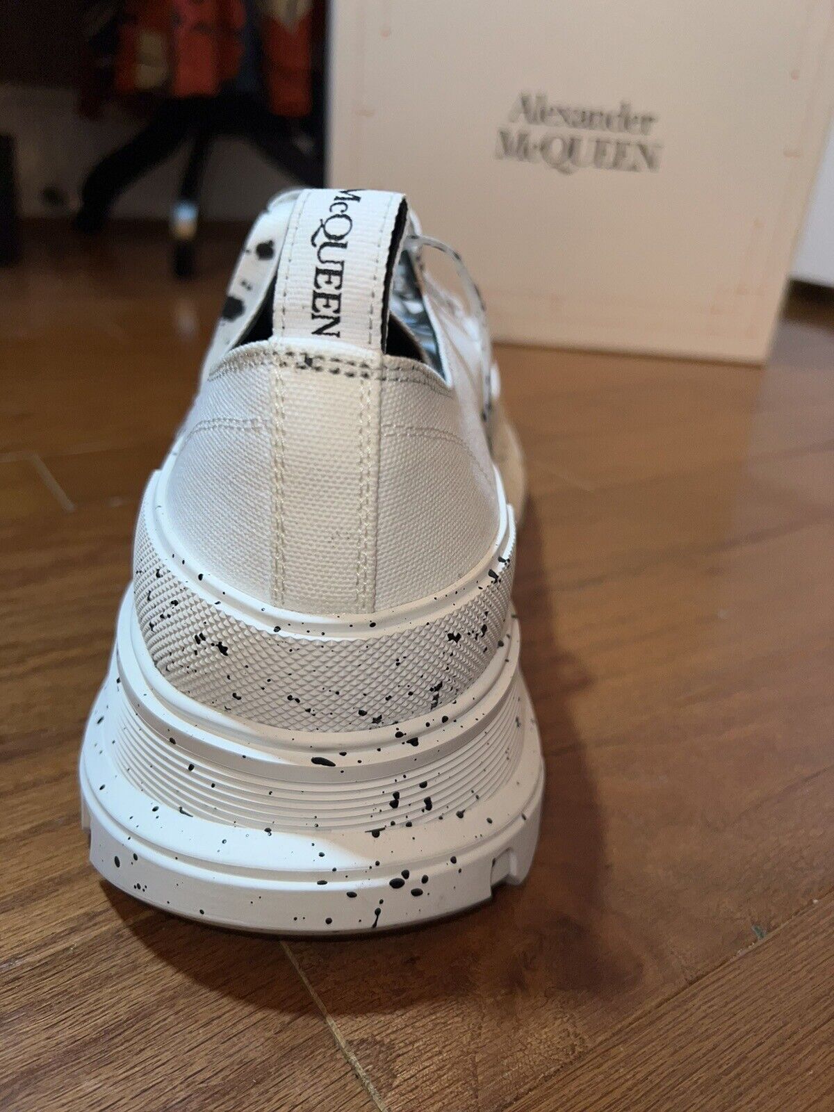 Alexander McQueen Tread Slick Speckled Sneakers  Retail $720 sz 49 US 16 5