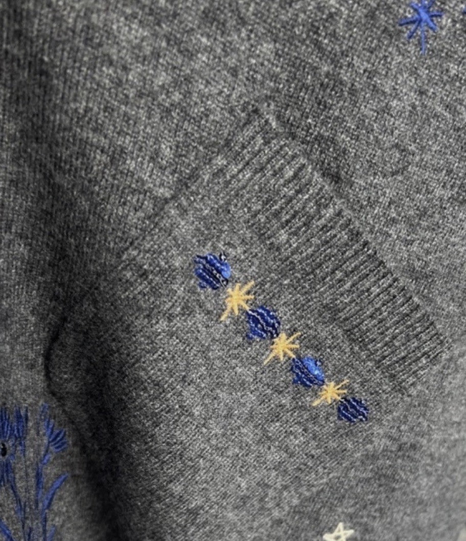 Johnny Was O/S Cashmere Hooded Poncho Wrap Cape Shawl Cardigan One Size Warm Johnny Was