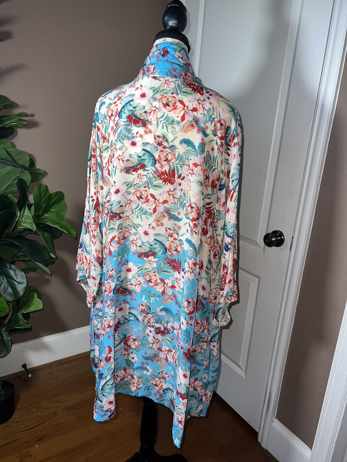 Johnny Was Silky Kimono Gorgeous Flowy & Elegant Sz XL 1X 1XL