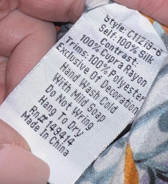 Johnny Was XL 100% Silk Long Sleeve Tunic Top Dragon Blouse Shirt Asian BOHO Johnny Was