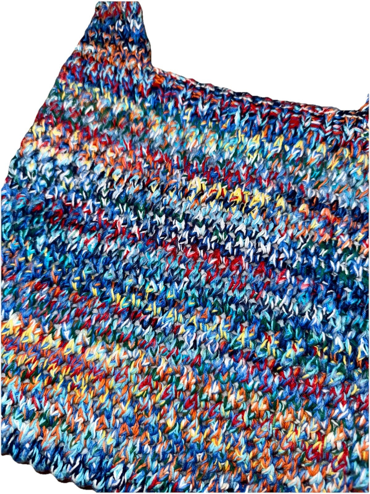 Johnny Was Multicolor Sling Bag Crochet Slouch Hobo Tote Purse Crossbody Johnny Was