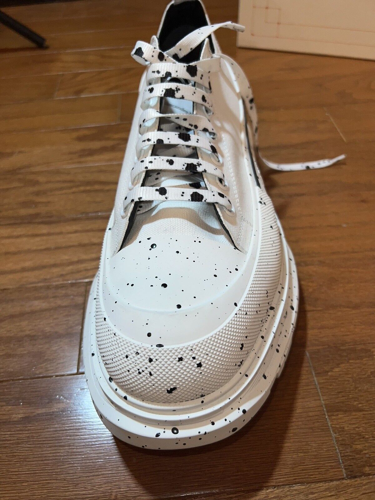 Alexander McQueen Tread Slick Speckled Sneakers  Retail $720 sz 49 US 16 4