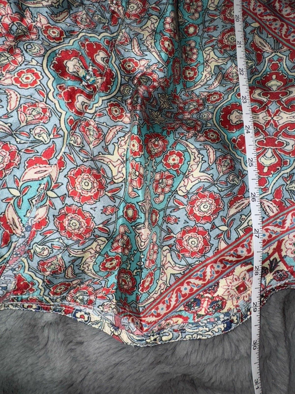 Johnny Was L 100% Silk Button Up Blouse Tunic Top Long Sleeve Lightweight Cool Johnny Was