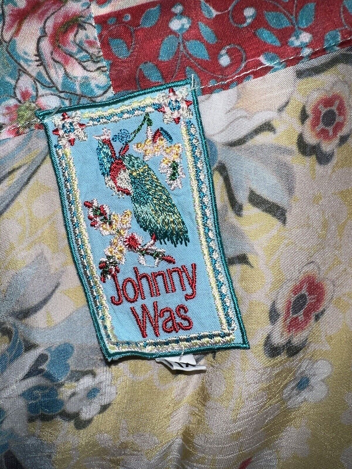 Johnny Was 1X 1XL 100% Silk Kimono Top Gorgeous Colors & Florals Great Condition