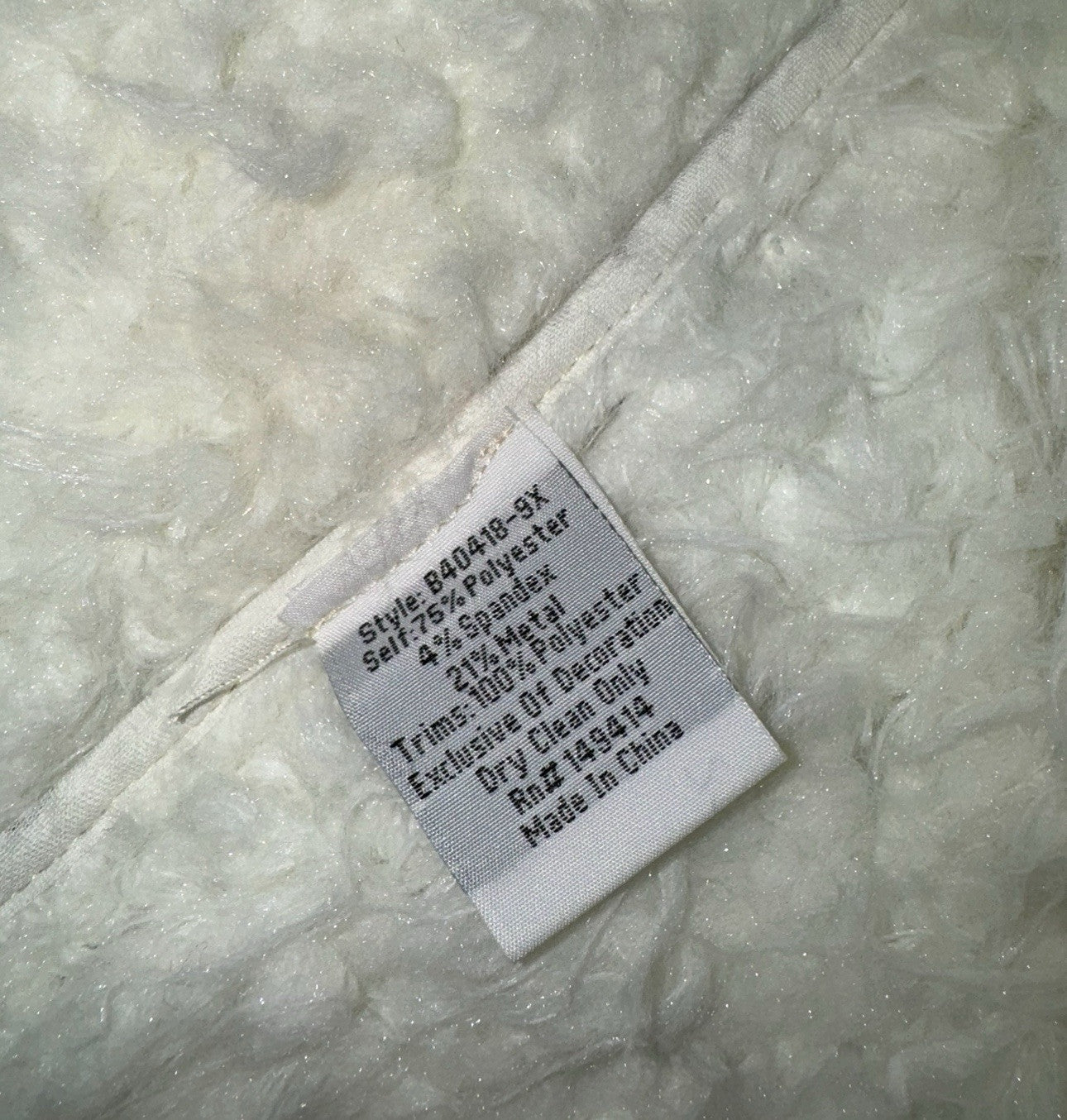 Johnny Was XXL Plus Faux Fur Sherpa Coat Jacket Silver & Pink Shearling Tassels Johnny Was