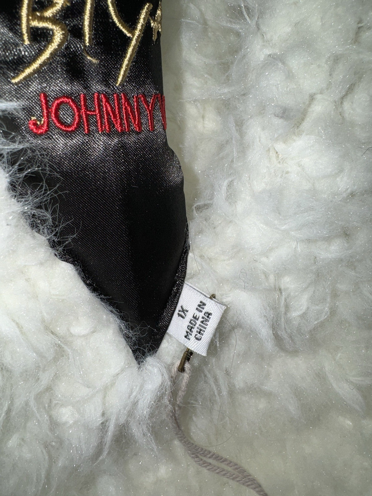 Johnny Was 1X Faux Fur Sherpa Coat Jacket Wrap Shearling Lined Tassles BOHO Johnny Was