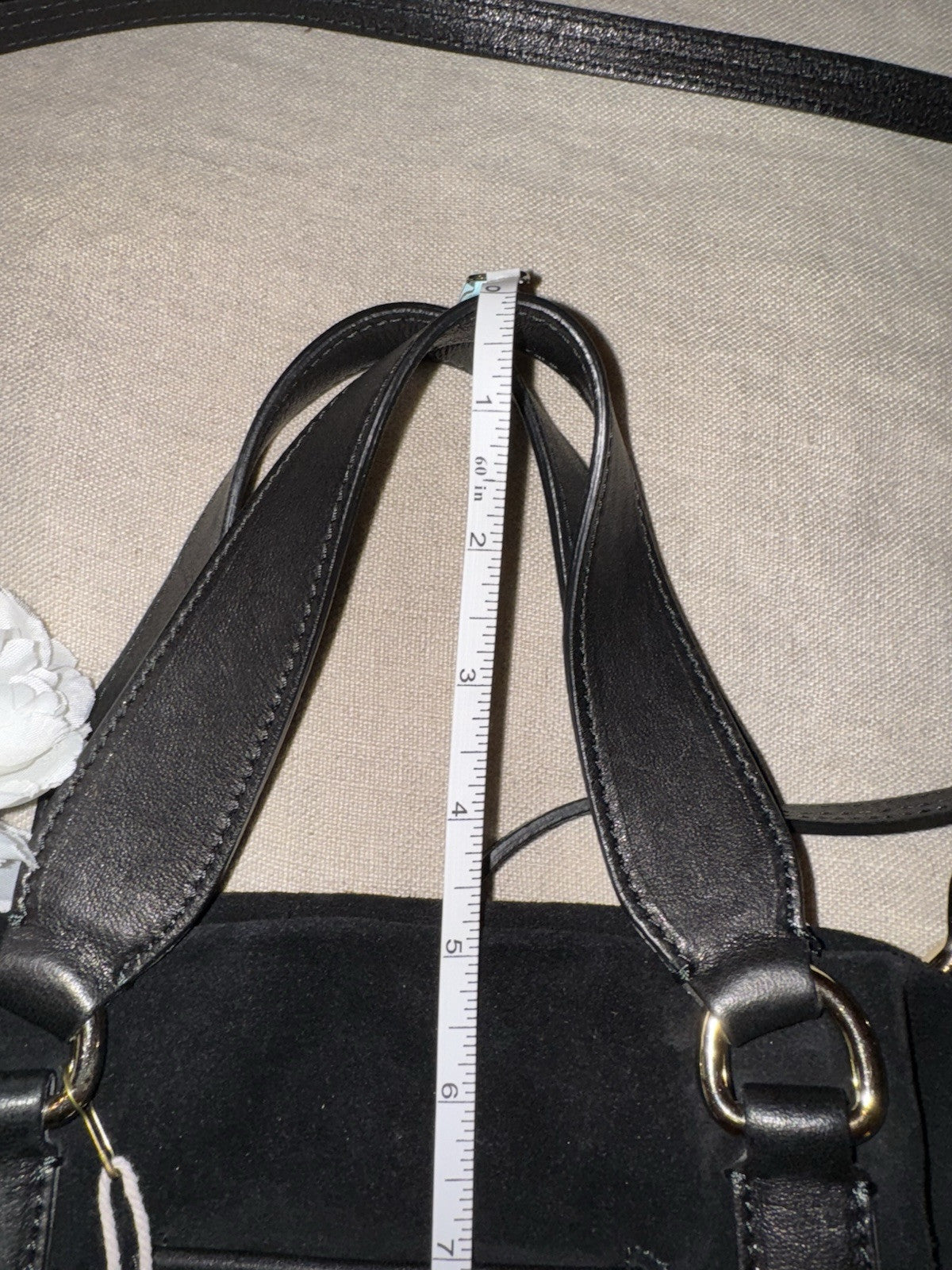 Johnny Was Black Suede Leather Crossbody Bag Purse Tote Hobo Tassels Johnny Was