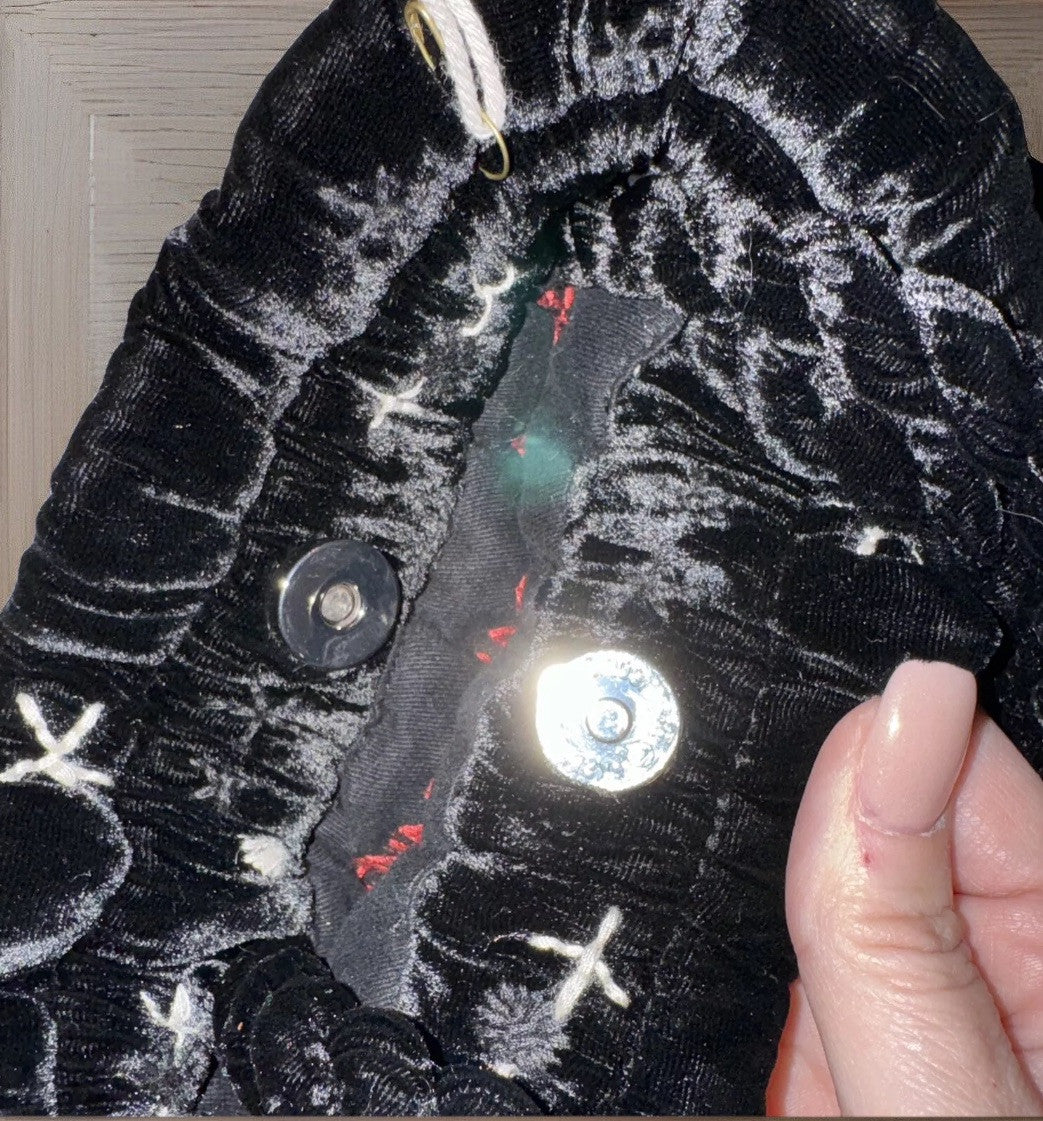 Johnny Was Black Velvet Embroidered Hobo Bag Tote Purse Pink Roses & Paisley Johnny Was