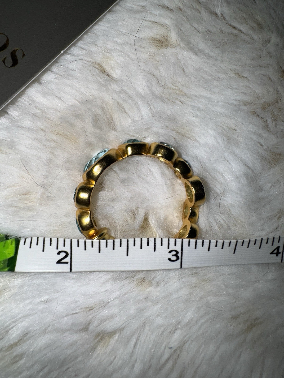 Julie Vos Blue & 24k Gold Plated Hoop Earrings 1.25” Hoops Mixed Blues Julie Vos